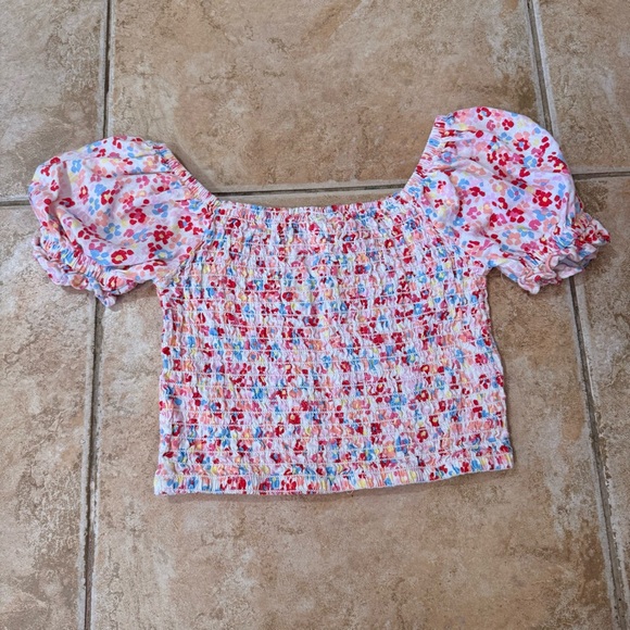 Vince Camuto 12 Girl Off Shoulder Crop Top - Picture 2 of 3